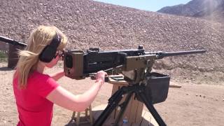 Firing 50 calibre M2 Browning quotmadeucequot [upl. by Thormora]