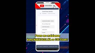 Paano mo malalaman kung NAKAPASA KA sa Civil Service Exam 2024 Easiest Way [upl. by Nomde380]