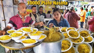 25 Indias Biggest Food Tour SURAT 😍 5 UNIQUE Street Food Items  Best PONK Masters amp Rassa Khaman [upl. by Artep]