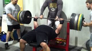 Eric Spoto 675 x 1 raw paused bench press [upl. by Eadith]