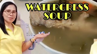 CHINESE SOUP RECIPE  WATERCRESS SOUP [upl. by Sculley622]