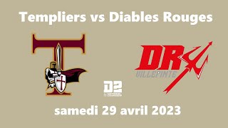 FootUS D2  Templiers vs Diables Rouges  29 avril 2023 [upl. by Ardnuyek900]