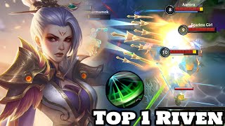 Wild Rift Riven  Top 1 Riven Gameplay Rank Season 13 [upl. by Gee105]