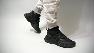 Nike Air Huarache Gripp Black AO1730002 on feet [upl. by Ayekram]