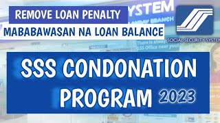 SSS Loan Condonation Program  Paano Mag Apply ng SSS Loan Condonation How to Apply SSS Condonation [upl. by Ybhsa]