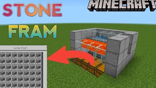 Minecraft Automatic Cobblestone Farm in Pocket Edition 120 [upl. by Emlynne652]