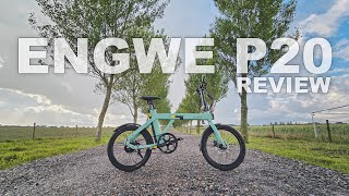 ENGWE P20 folding eBike detailed review [upl. by Nylarat]