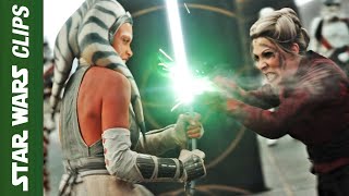 Ahsoka The White vs Shadow Morgan Elsbeth  Star Wars Clips [upl. by Pembrook]