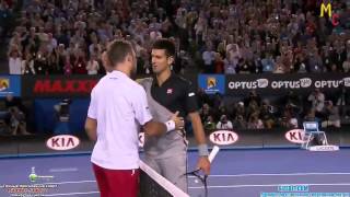 Wawrinka vs Djokovic Match point Australian Open 2014 [upl. by Jezebel]