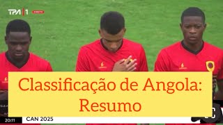 Futebol Resumo do Jogo entre Angola e Níger qualificação para o Can 2024 [upl. by Watt]