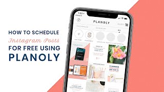 Planoly Tutorial How to Schedule Instagram Posts for Free [upl. by Idette511]