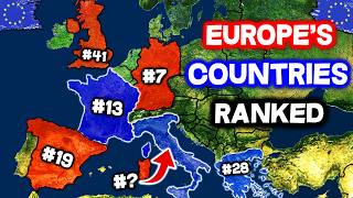 All 50 Countries in EUROPE Ranked WORST to BEST [upl. by Otecina]