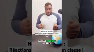 Notes de dictée  Réactions inattendues en classe  🙇🏾‍♂️ [upl. by Vardon]