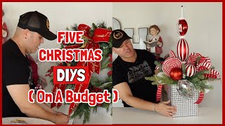 5 NEW Christmas DIYS On A Budget  Elegant Christmas Decorations Ideas  Ramon At Home [upl. by Nunnery]