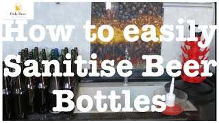 How to sanitise Beer BottlesHow to clean beer bottles [upl. by Aietal]