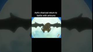 Ashs Charizard return to battle with Articuno shorts ytshorts pokemon anipoke [upl. by Yerd]