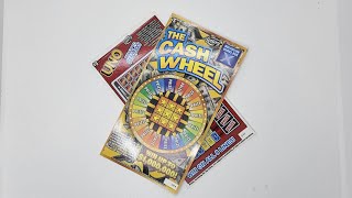 SOOD 1379 THREE 5 THE CASH WHEEL FL Lottery Scratch Tickets [upl. by Ecnarepmet973]