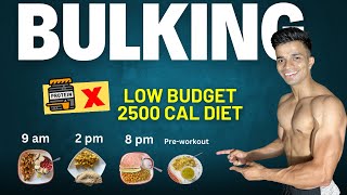 LOW BUDGET 2500 Calories Lean BULK Diet  160g Protein Full Day Of Eating [upl. by Weiman]