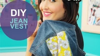 How to Spice Up a Denim Vest The DIY Challenge on The Moms View [upl. by Nageam]