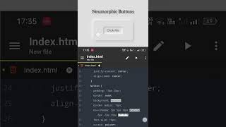Neumorphic button phonk dnb coding codeprojects python codeproject programming [upl. by Jenica]