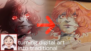 Turning digital art into traditional art New channel [upl. by Ahearn]