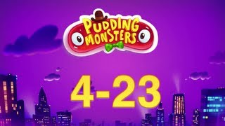 Pudding Monsters 423 City Tour 3 Stars 2 Stars 1 Star amp 0 Stars Walkthrough [upl. by Joh]