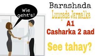 Baro af Deutsch See tahay wie gehts casharo bilaw ah A1 casharka 2aad [upl. by Fesoy]