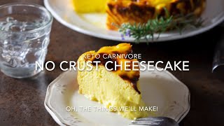 No Crust Keto Cheesecake Recipe Carnivore Diet Safe [upl. by Tnomed]