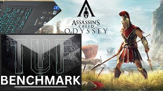 ASUS TUF DASH F15 ASSASSINS CREED ODDYSSEY RTX 3060 i5 11300H  LAPTOP  ULTRA SETTINGS BENCHMARK [upl. by Aretak]