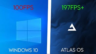 O MELHOR WINDOWS 10 LITE ATLAS OS [upl. by Irrok]