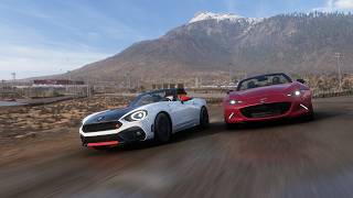 The Fiata 🇯🇵🦂🇮🇹  Forza Horizon 5 Abarth 124 Spider amp Mazda MX5 GamePlay [upl. by Falito604]