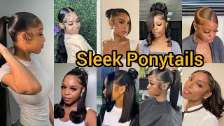 Sleek Ponytails Hairstyles  braided black hairstyle  Bridal Hairstyles  cornrows braids [upl. by Carr631]