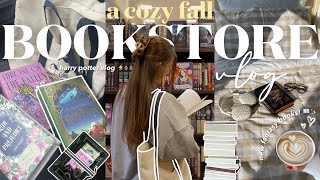 cozy bookstore vlog 🍂🧸🕯️ spend the day book shopping with me at barnes amp noble [upl. by Ettenhoj]