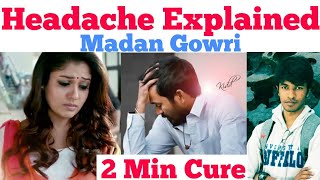 Headache Explained  Cure  Tamil  Madan Gowri  MG [upl. by Wolcott]