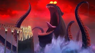 Dracula vs the Kraken Scene  Hotel Transylvania 3 2018 Animated Movie Clip HD [upl. by Akenaj975]