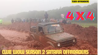 MARUTI SUZUKI GYPSY KING 4X4  SATARA OFFROADERS CLUB WOW SEASON 2 [upl. by Sauls]