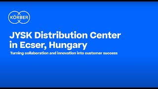 JYSK Distribution Center in Ecser Hungary [upl. by Hasan]