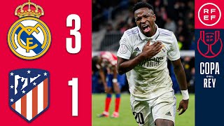 Resumen  Copa del Rey  Real Madrid 31 Atlético de Madrid  Cuartos de final [upl. by Crosley]