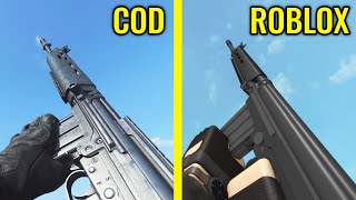 Modern Warfare 2019 vs Roblox Phantom Forces  Weapons Comparison [upl. by Rentsch]