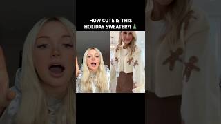 I AM OBSESSED CUTEST SWEATER EVER 🎄🥹 creator shelbylowery outfit fashion christmas [upl. by Snah]