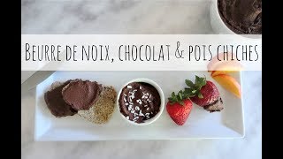 Beurre de noix chocolat amp pois chiches  Vegan [upl. by Ainoz676]