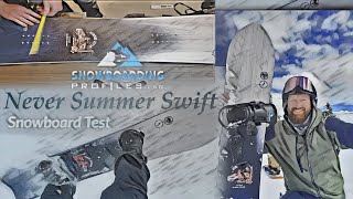 Never Summer Swift Snowboard Test [upl. by Anin]