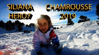 CHAMROUSSE LUGE PARK PIOUPIOU  PREMIER SKI POUR SILIANA HERO7 black 27k [upl. by Anela302]