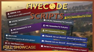 Fivem Script  Advanced Roleplay Chat  Full Showcase ESXQB  FIVECODE SCRIPTS [upl. by Ulla]