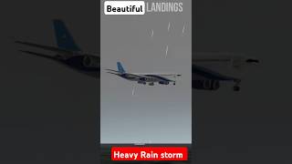 Landing in Heavy rain storm landing airplane ytshorts ytviral [upl. by Scotney]