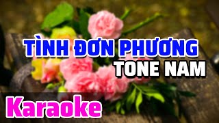 Karaoke Tình Đơn Phương Tone Nam  Beat Chuẩn Nhất  Nhiều Lần Ngập Ngừng Muốn Ngỏ Ý [upl. by Kussell468]