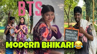 Modern bhikari bts seen  sandhyarani sahoo  full vdo on funny pratik youtube channel [upl. by Aleacim]