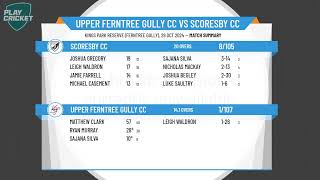 Upper Ferntree Gully CC v Scoresby CC [upl. by Niffirg]