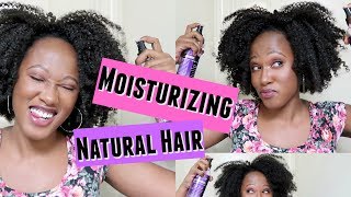 How To Moisturizing Natural Hair in Crochet Braids [upl. by Ardnuahsal]