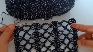 Fantastic I saw this openwork pattern and really liked it crochet stitch [upl. by Neerhtak738]